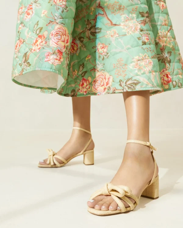 Fashion Mikel Bow Mid-Heel Sandal FOR THE GUESTS | FOR THE BRIDE